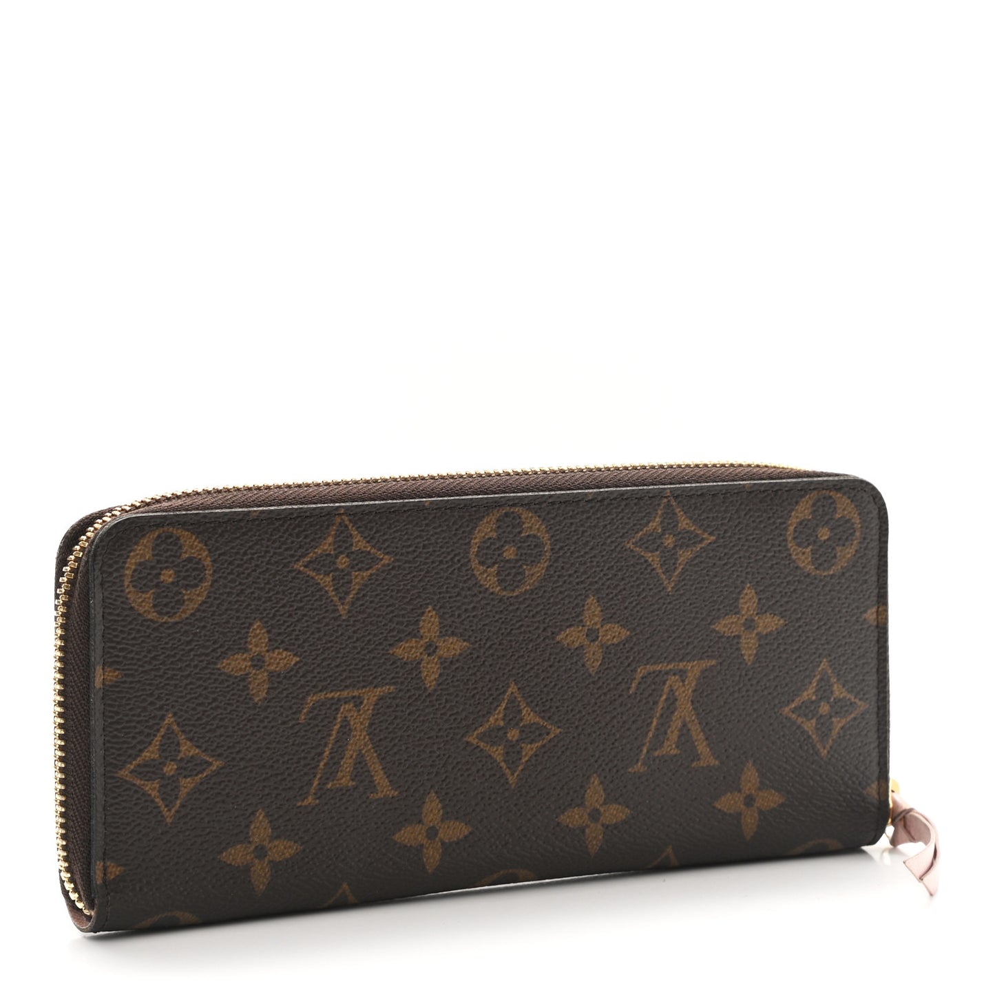 Monogram Clemence Wallet Rose Ballerine