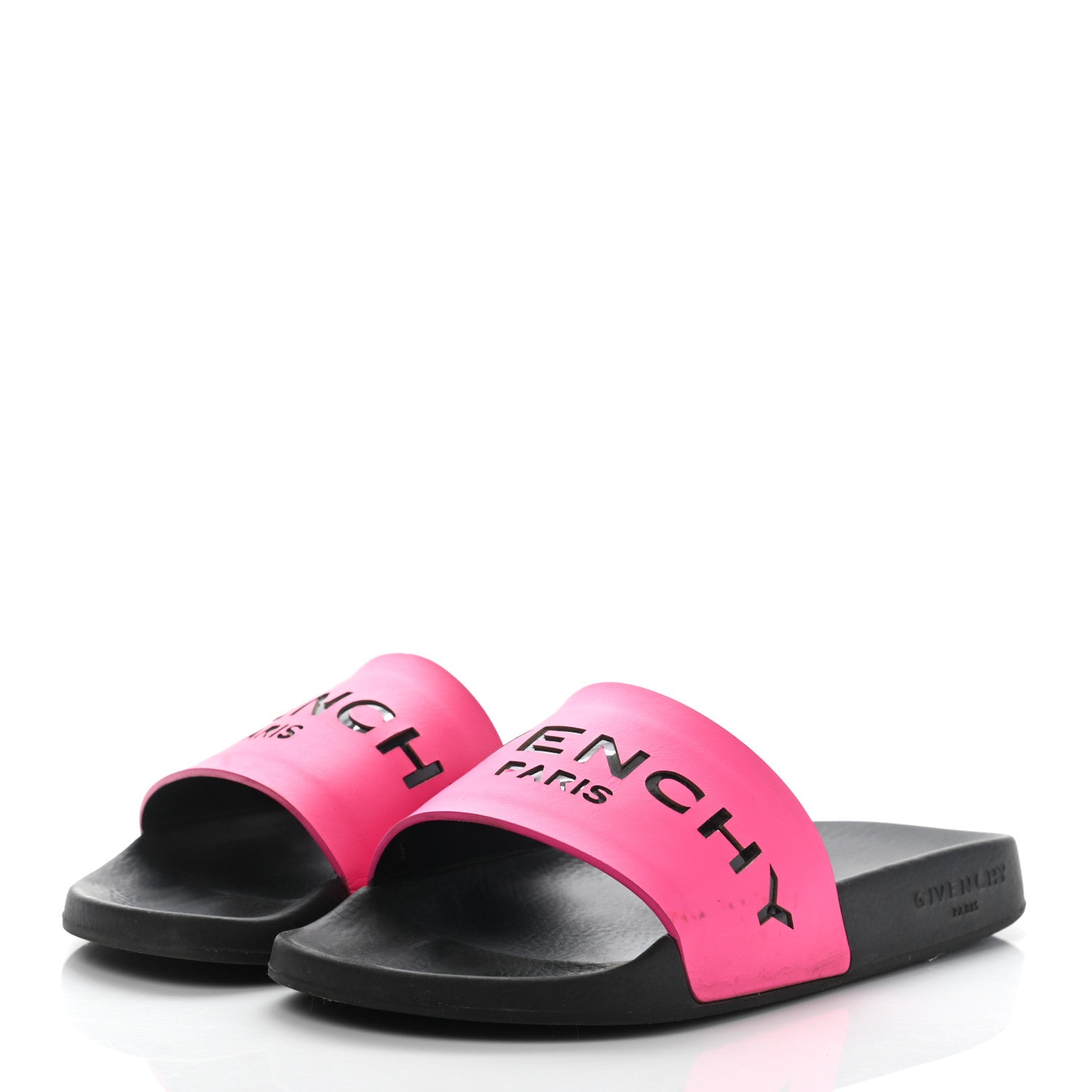 Givenchy Calfskin Logo Womens Pool Slide Sandals 36 Rose Black 3 of 13