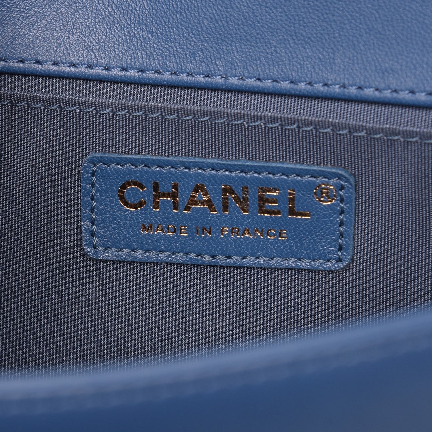 Chanel Lambskin Quilted Medium Boy Flap Blue 6 of 12