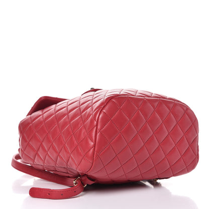 Chanel Lambskin Quilted Small Urban Spirit Backpack Dark Pink 4 of 8
