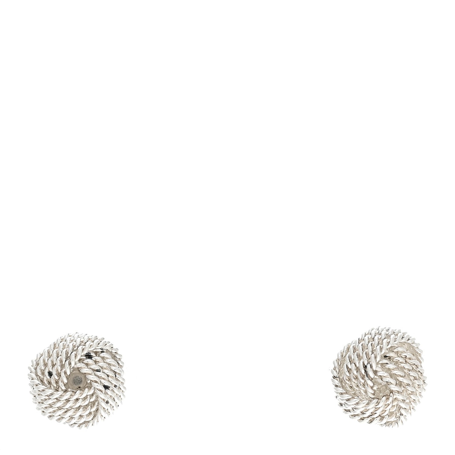 Tiffany Sterling Silver Twist Knot Earrings 1 of 5