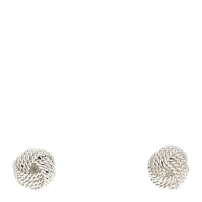 Tiffany Sterling Silver Twist Knot Earrings 1 of 5