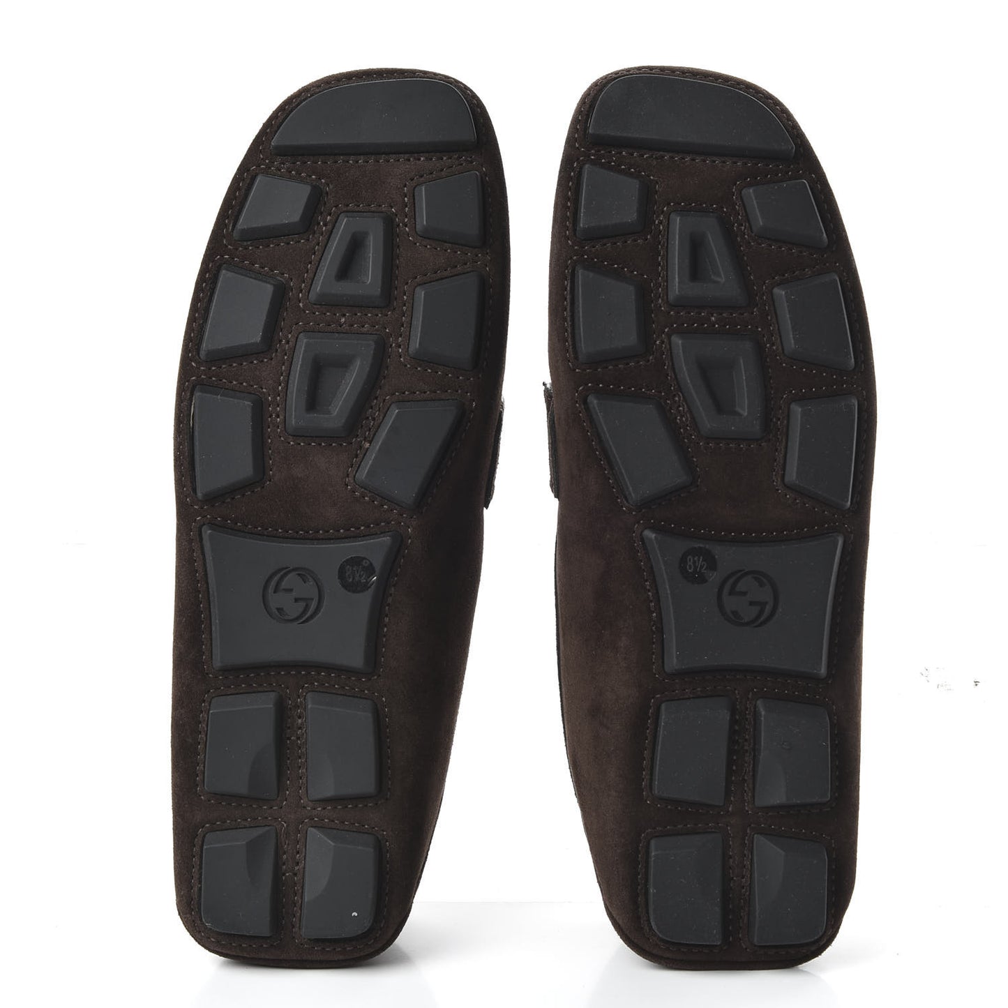 Suede Mens Driver Queen Loafers 8.5 Cocoa
