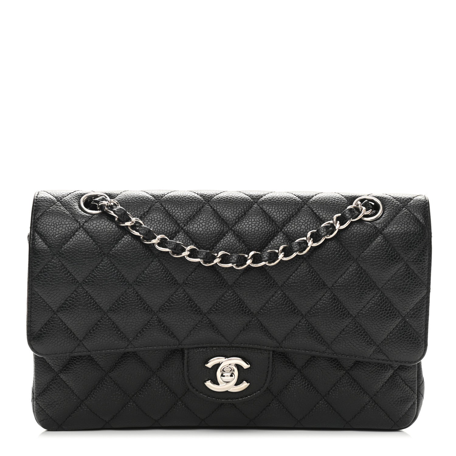 Chanel Caviar Quilted Medium Double Flap Black 1 of 11