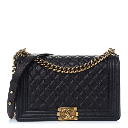 Chanel Caviar Quilted New Medium Boy Flap Black 1 of 9