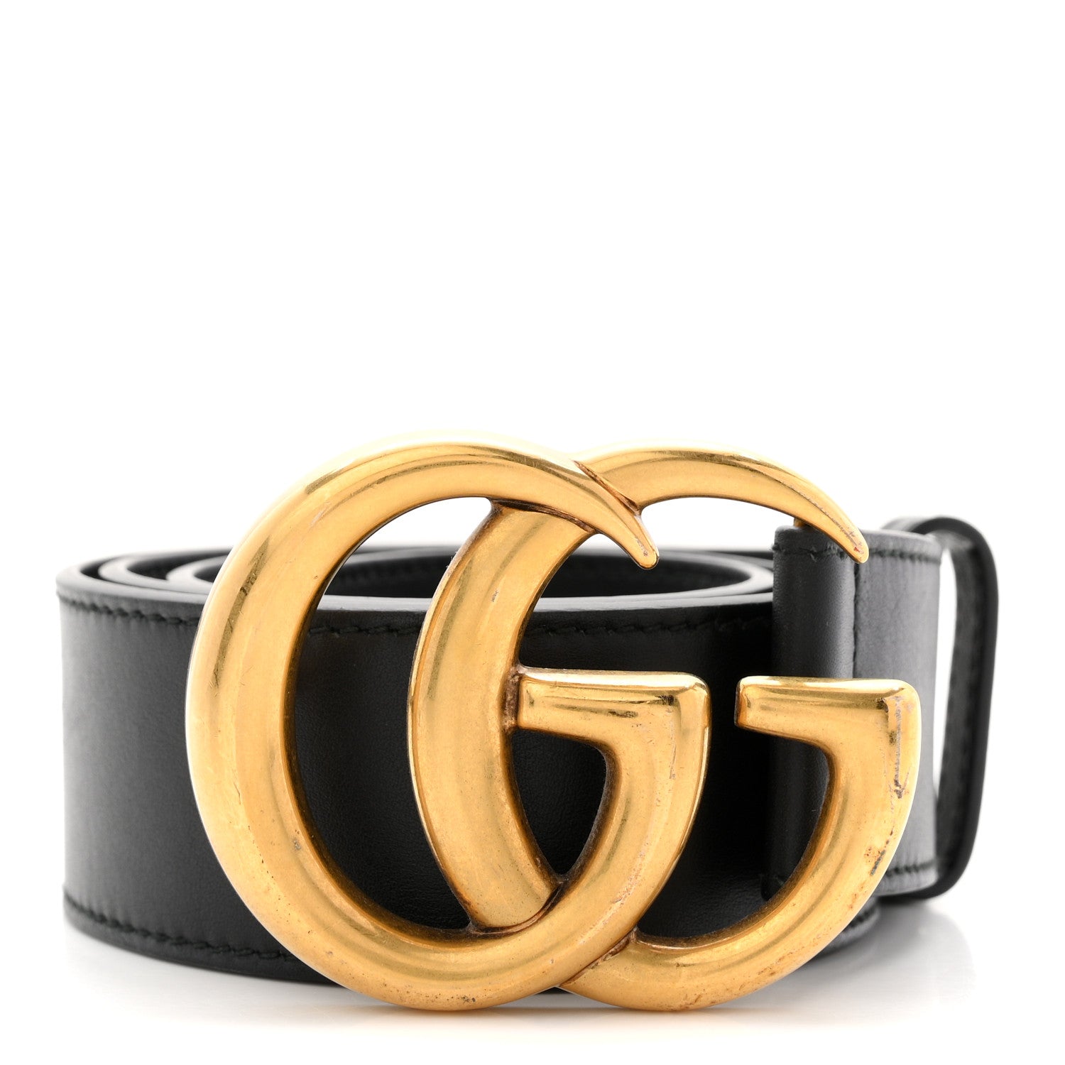 Gucci Calfskin Double G 40mm Belt 85 34 Black 1863857 – FASHIONPHILE