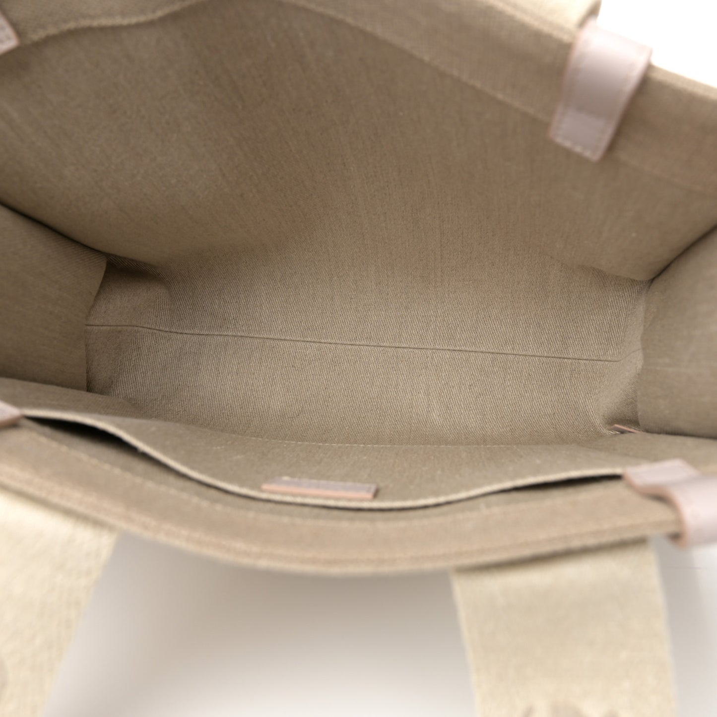 Linen Calfskin Medium Woody Ribbon Tote Cement Pink