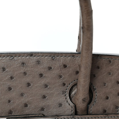 Hermes Ostrich Birkin 30 Gris Tourterelle 10 of 12