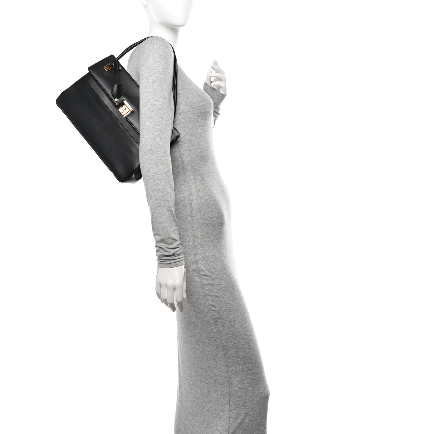 Smooth Calfskin Parisienne Bag Black