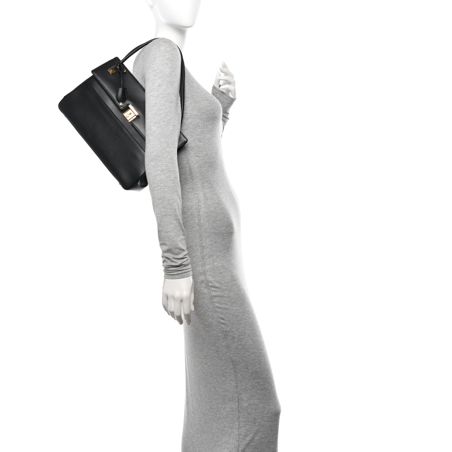 Christian Dior Smooth Calfskin Parisienne Bag Black 2 of 10