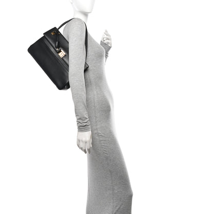 Christian Dior Smooth Calfskin Parisienne Bag Black 2 of 10