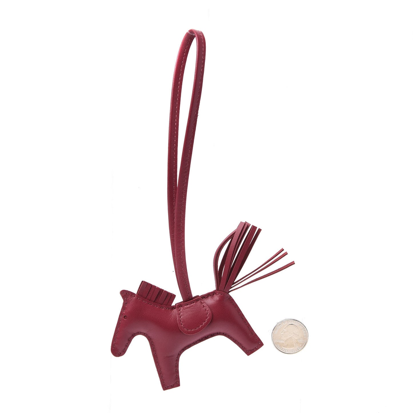 Milo Lambskin Grigri Rodeo Horse Bag Charm PM Rubis
