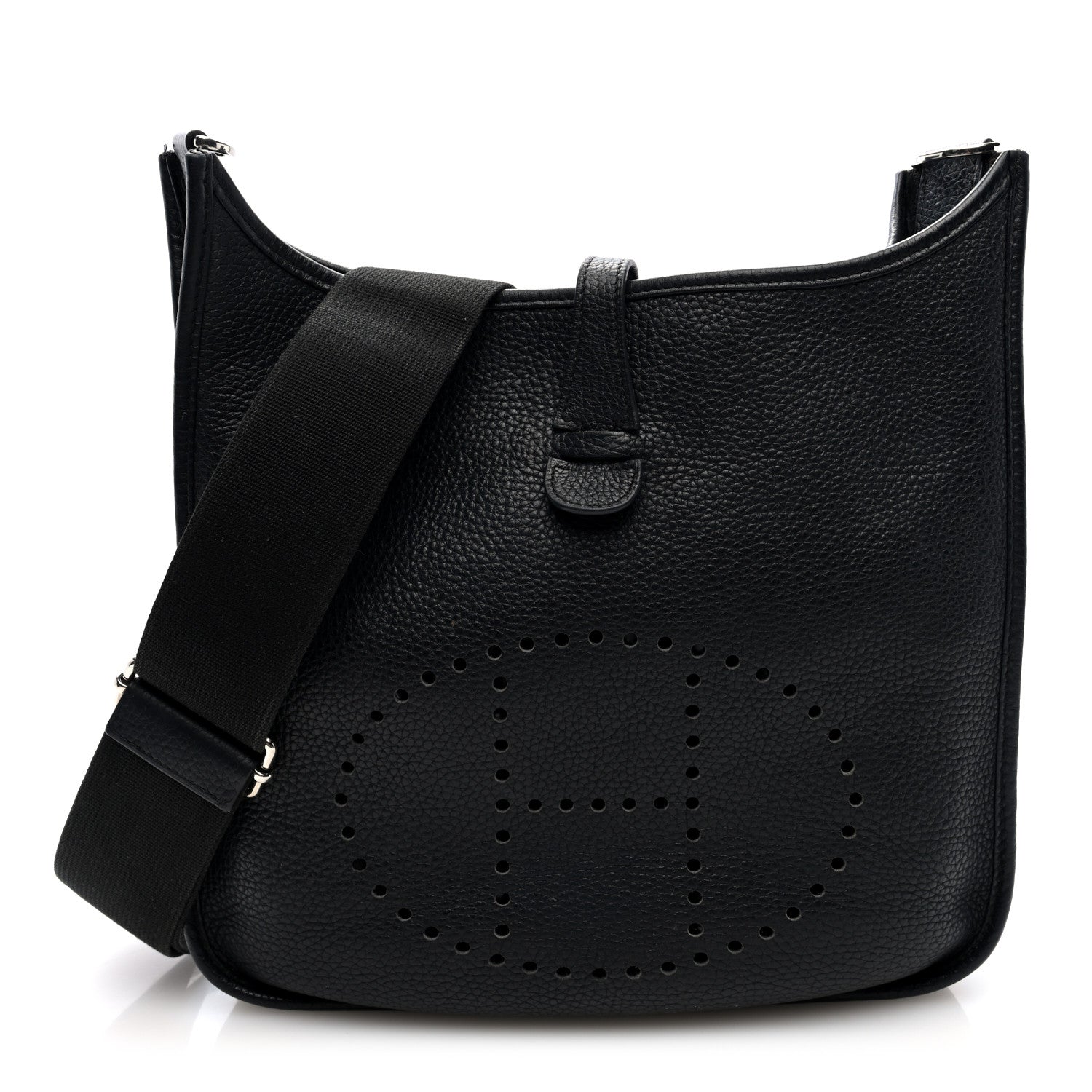 Hermes Taurillon Clemence EVELYNE III PM Black 1 of 10