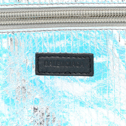 Balenciaga Patent Calfskin Medium I Love Pets Cat Lover Shopper Tote Blue 6 of 19