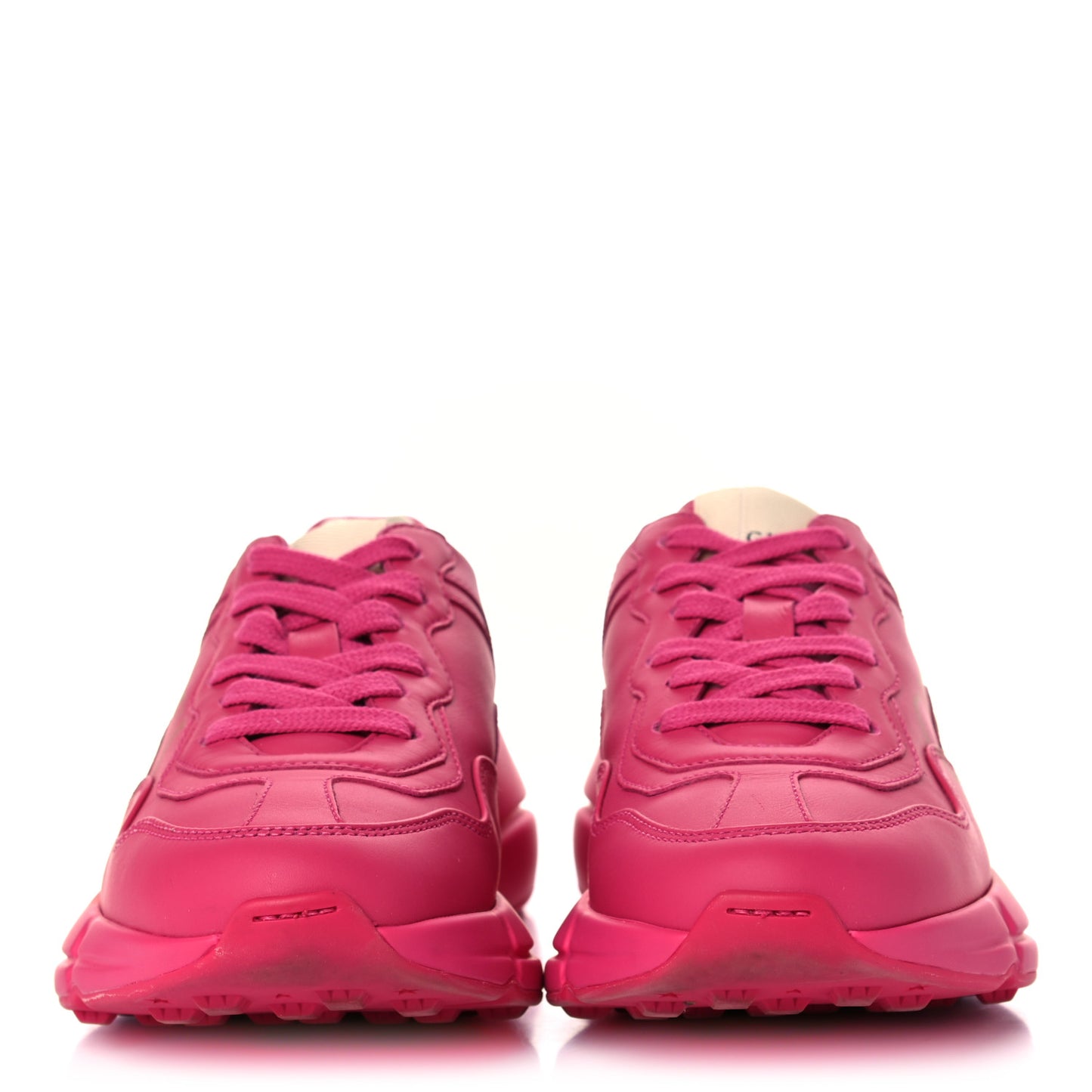 Calfskin Logo Womens Rhyton Sneakers 36 Box Pink