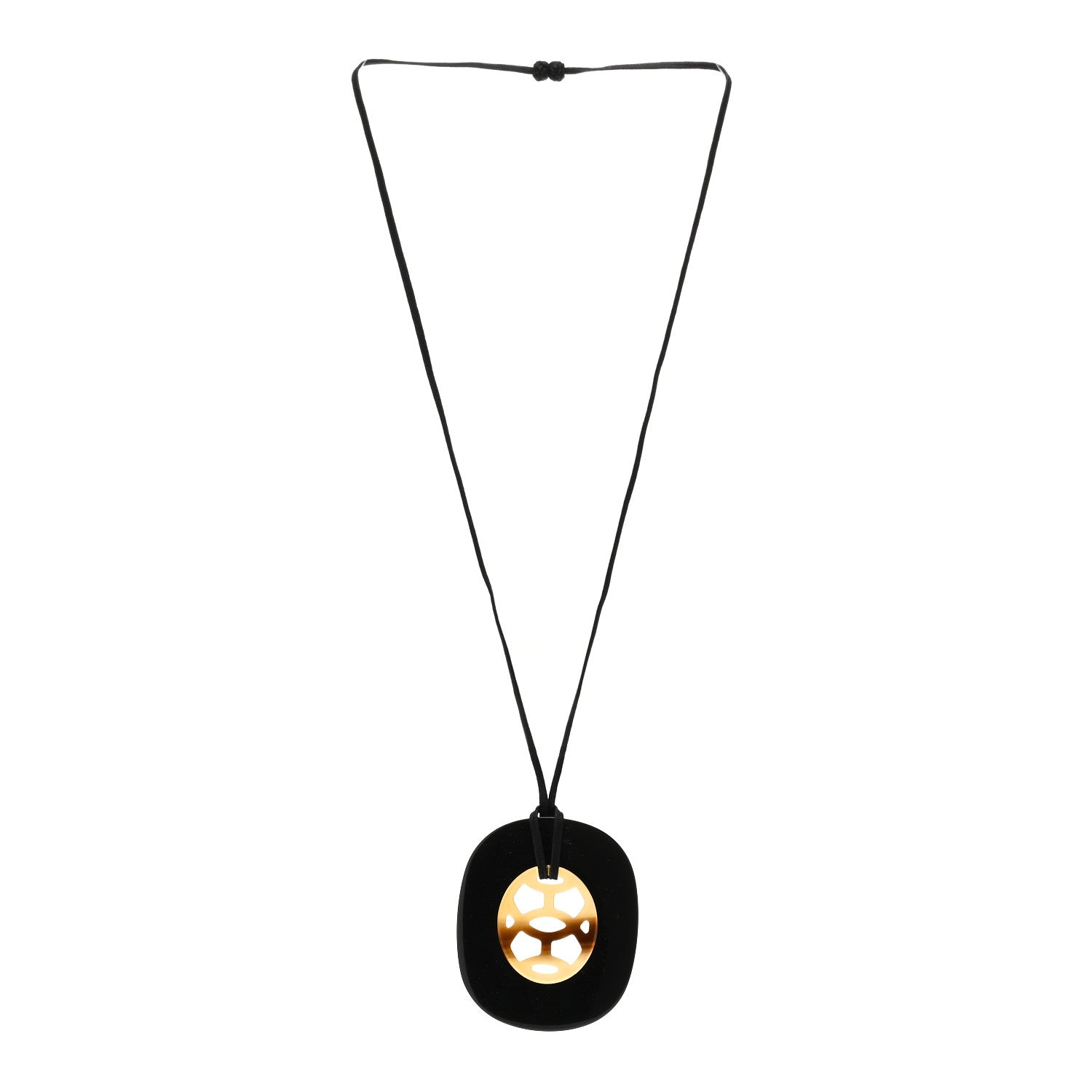Hermes Buffalo Horn Lacquer Lift Necklace 2 of 4