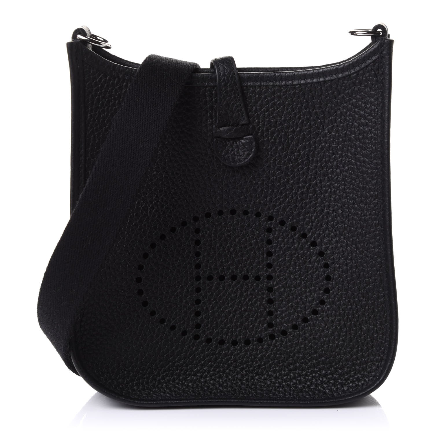 Hermes Taurillon Clemence Evelyne TPM Black 1 of 10