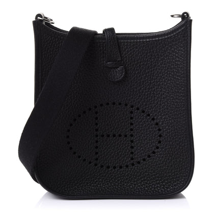 Hermes Taurillon Clemence Evelyne TPM Black 1 of 10