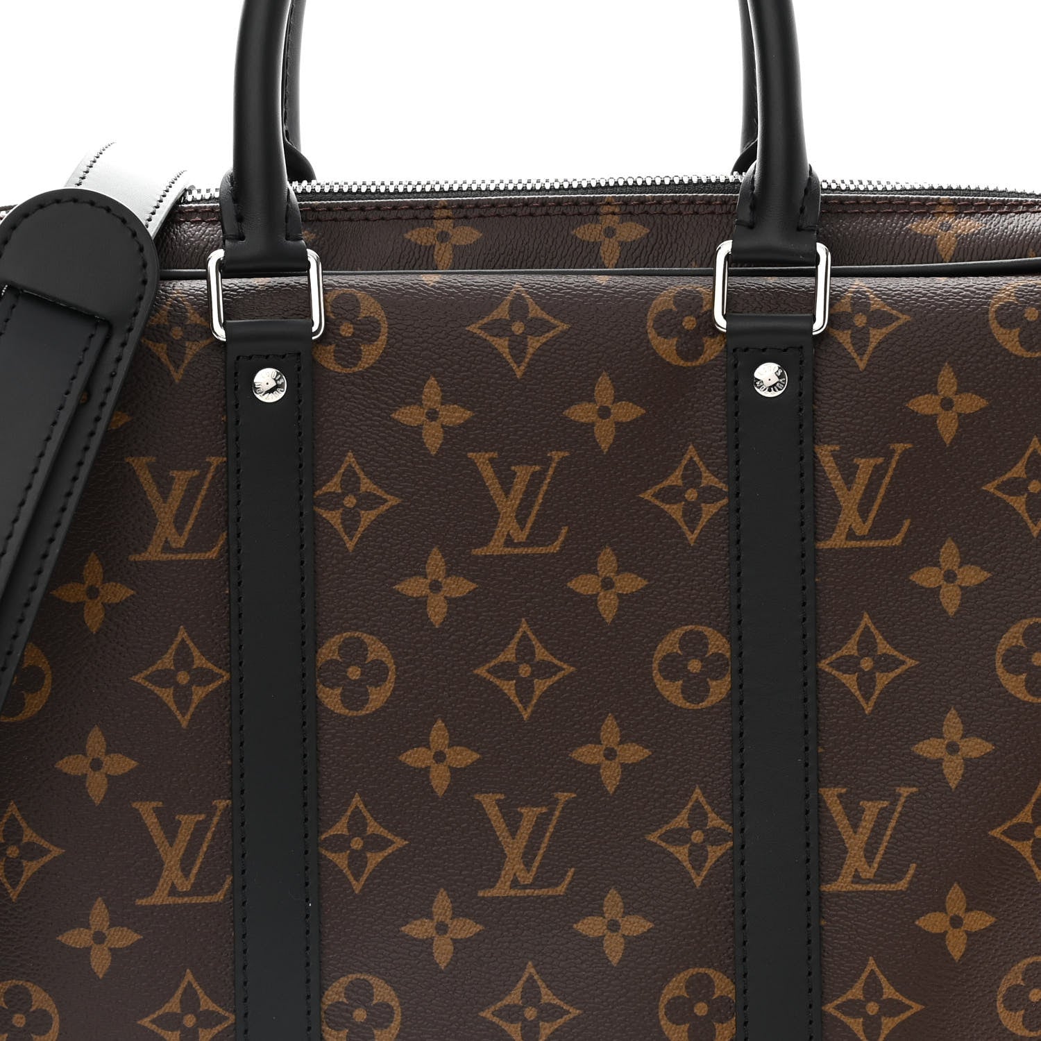 Louis Vuitton Monogram Macassar Porte-Documents Voyage PM 7 of 9