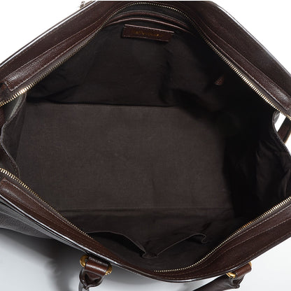 Saint Laurent Sheepskin Large Cabas ChYc Dark Brown 5 of 8