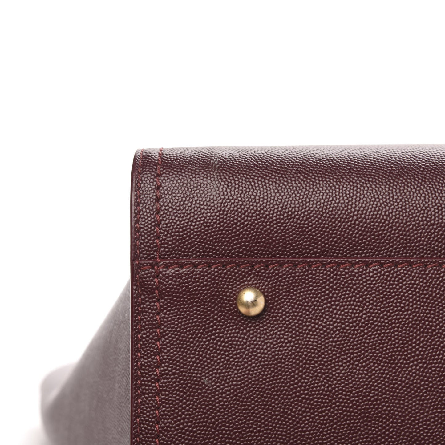 Caviar Medium Studded Deauville Tote Burgundy
