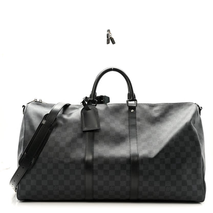 Louis Vuitton Damier Graphite Keepall Bandouliere 55 1 of 26