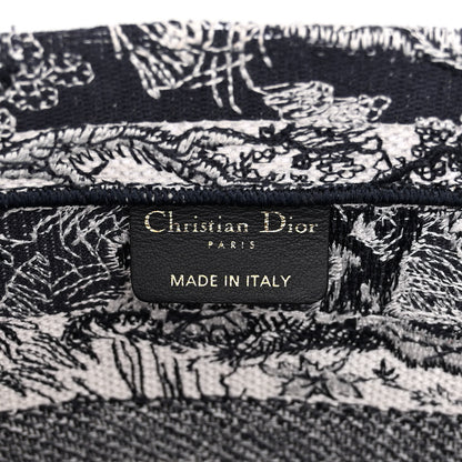 Christian Dior Canvas Embroidered Medium Dioriviera Toile De Jouy Book Tote Blue 6 of 9