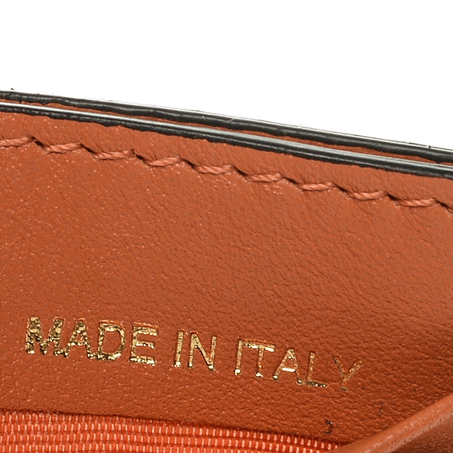 Valentino Garavani Vitello Rockstud Card Holder Orange 7 of 7