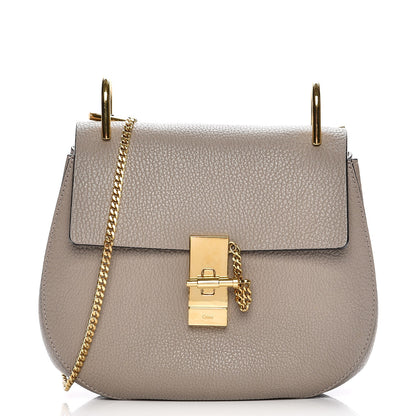 Chloe Grained Lambskin Drew Shoulder Bag Motty Grey 1 of 6