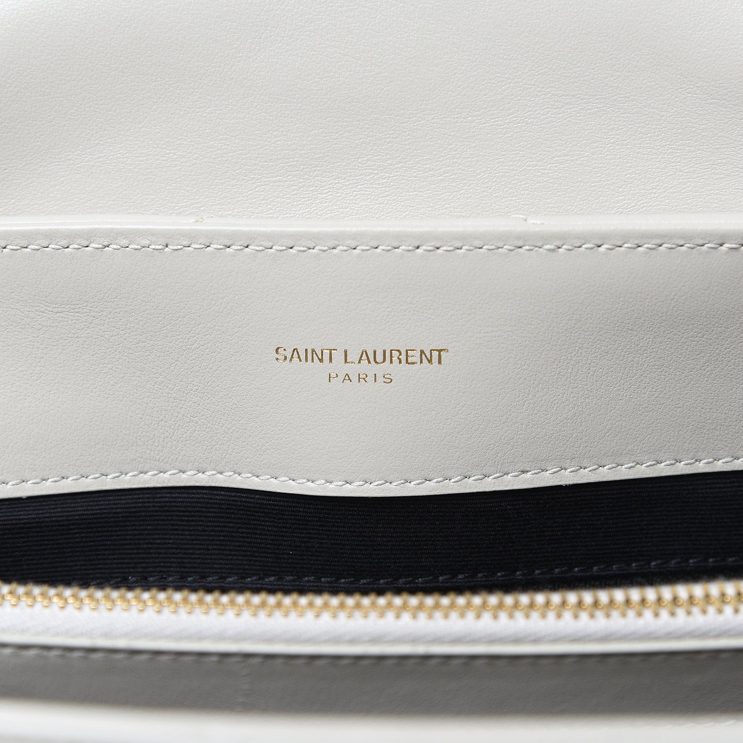 Calfskin Y Quilted Monogram Medium Loulou Chain Satchel Crema Soft