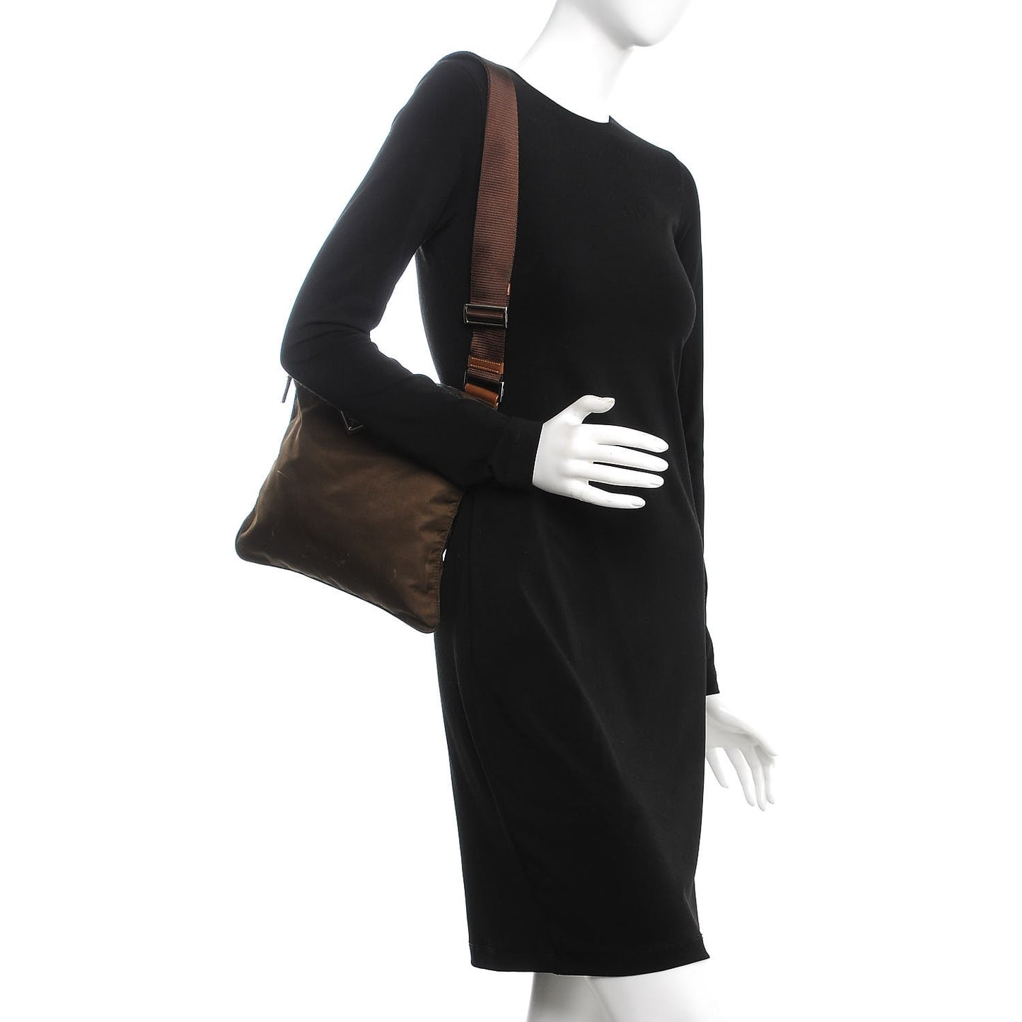 Tessuto Nylon Vela Messenger Bag Bruciato