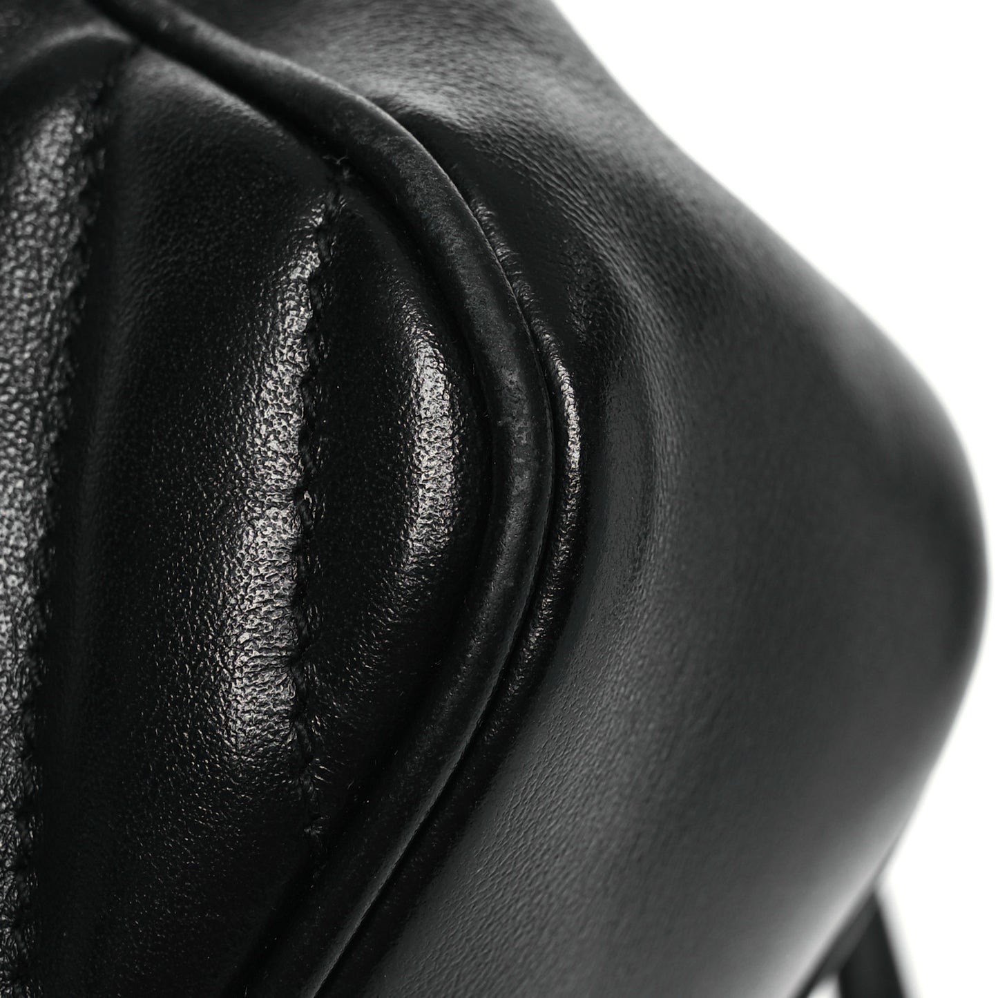 Calfskin Matelasse Monogram Lou Belt Bag Black