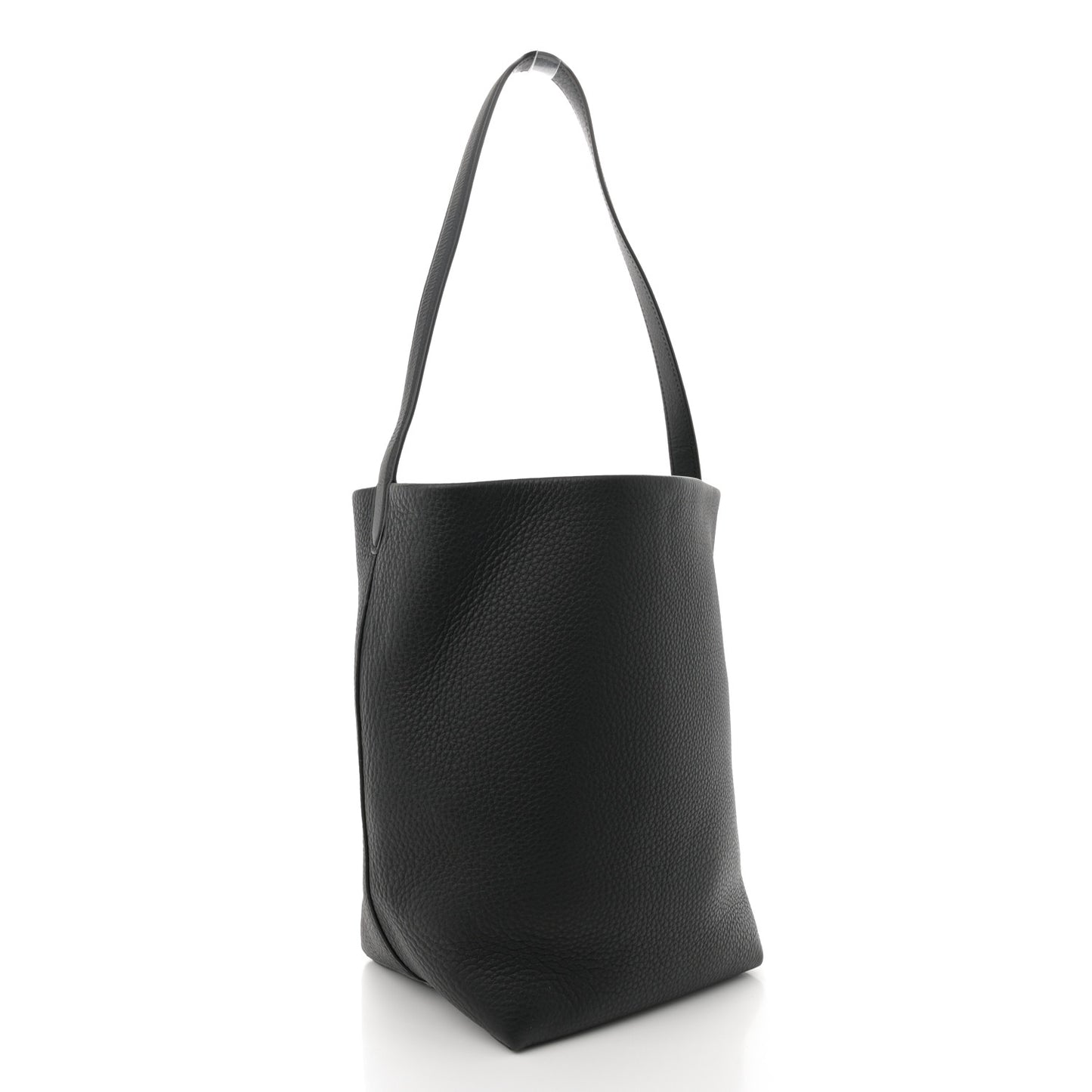 Grained Calfskin Medium N/S Park Tote Black