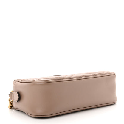 Gucci Calfskin Matelasse Small GG Marmont Chain Shoulder Bag Porcelain Rose 4 of 13