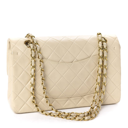 Chanel Lambskin Quilted Medium Double Flap Beige 3 of 15