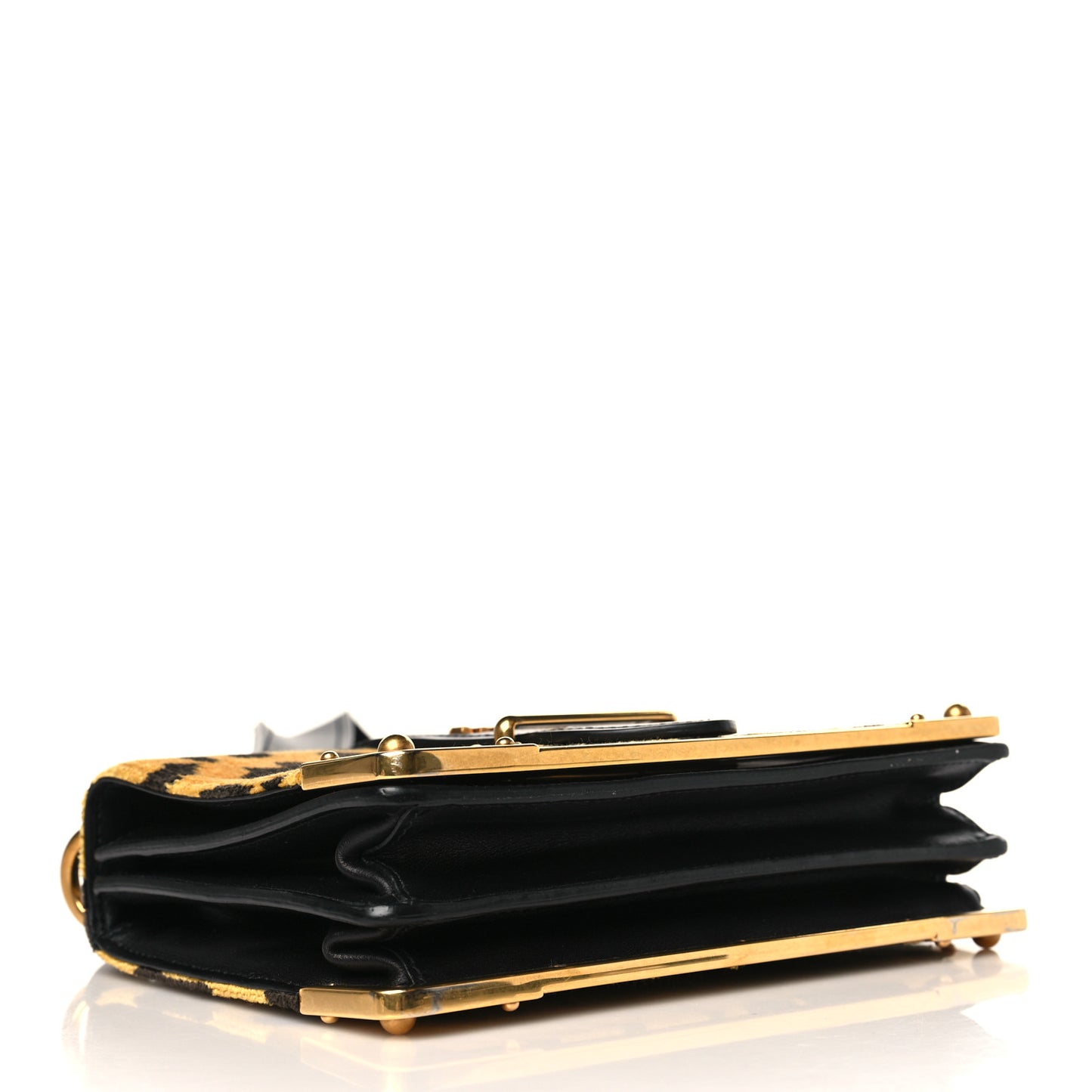 Velvet City Calf Leopard Print Cahier Bag