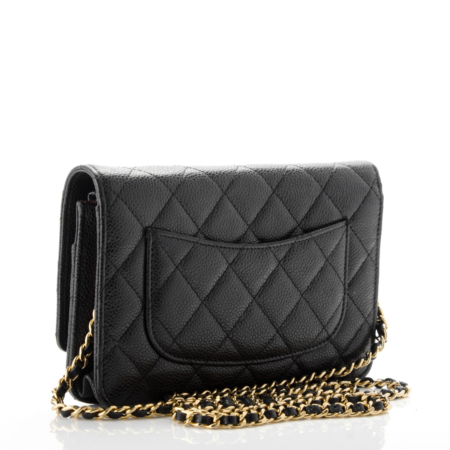 Chanel Caviar Quilted Wallet On Chain WOC Black 3 of 8