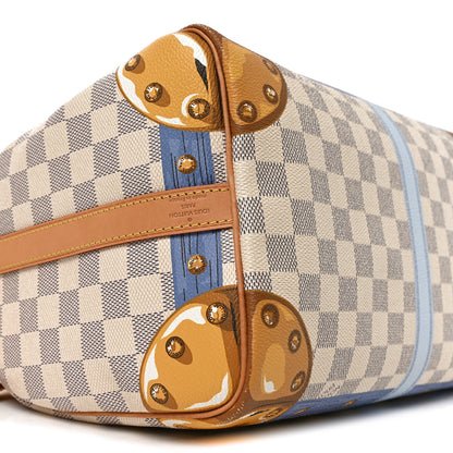 Louis Vuitton Damier Azur Summer Trunks Speedy Bandouliere 30 8 of 9
