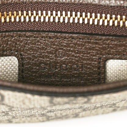 Gucci GG Supreme Monogram Textured Dollar Calfskin Blondie Chain Shoulder Flap Bag Beige Ebony New Acero 6 of 10