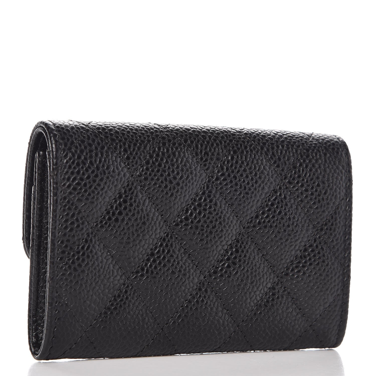 Chanel Caviar Quilted Flap Card Holder Black 3 of 7