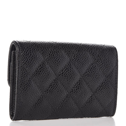 Chanel Caviar Quilted Flap Card Holder Black 3 of 7