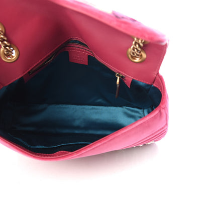 Gucci Velvet Matelasse Blind for Love Embroidered Medium GG Marmont Shoulder Bag Light Raspberry Rose Multicolor 5 of 9