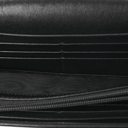 Gucci Soft Microguccissma Dice Continental Flap Wallet Black 5 of 7
