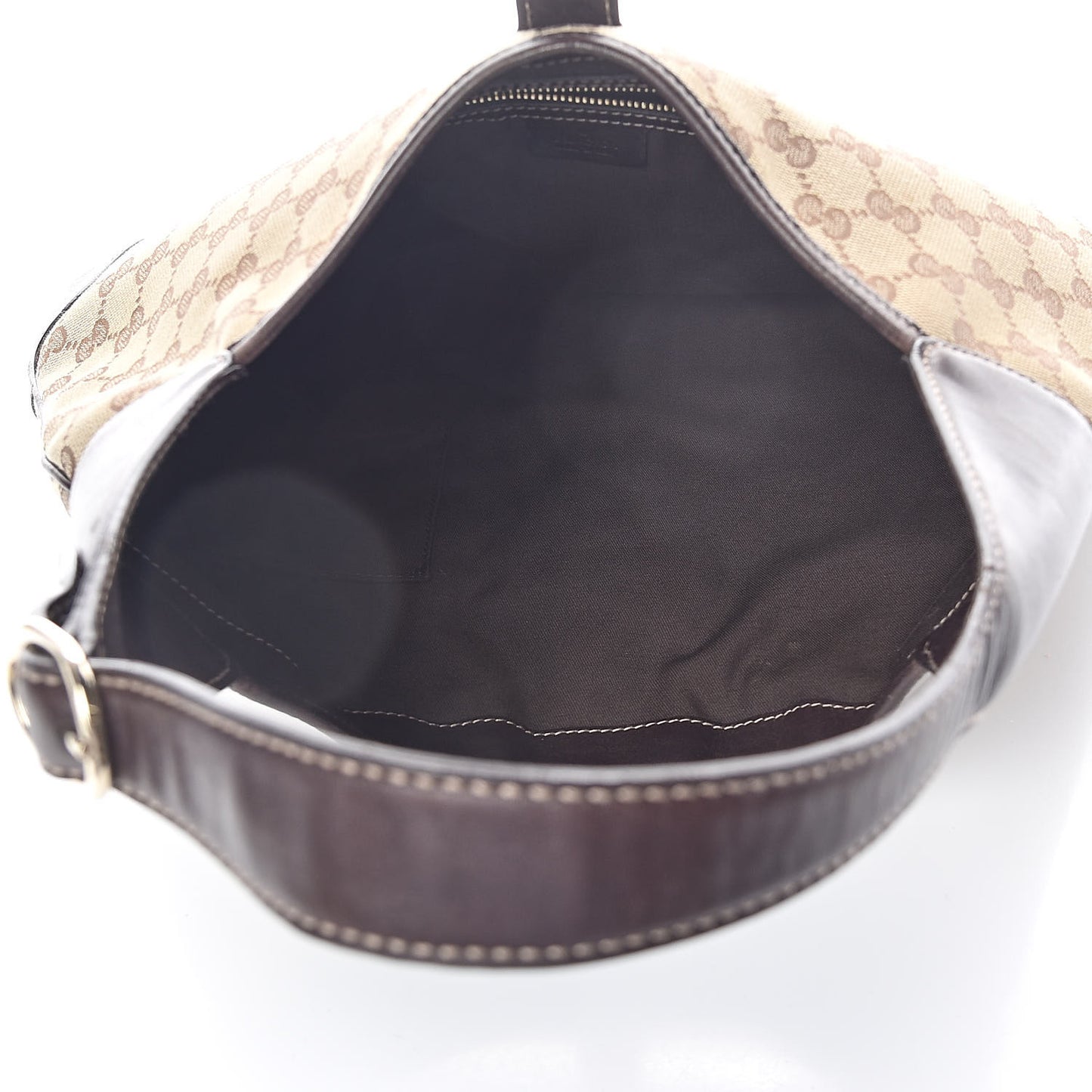 Monogram Web Jackie O Bouvier Hobo Dark Brown