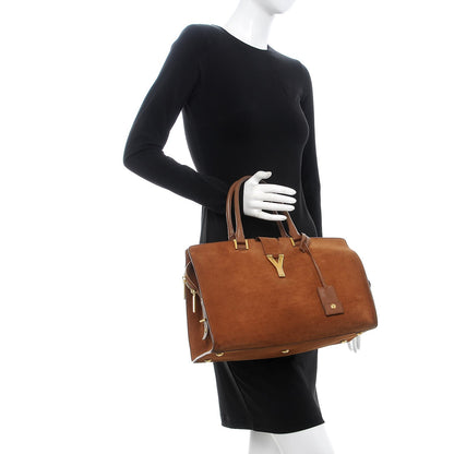 Saint Laurent Suede Medium Classic Y Cabas Light Ocre 2 of 14