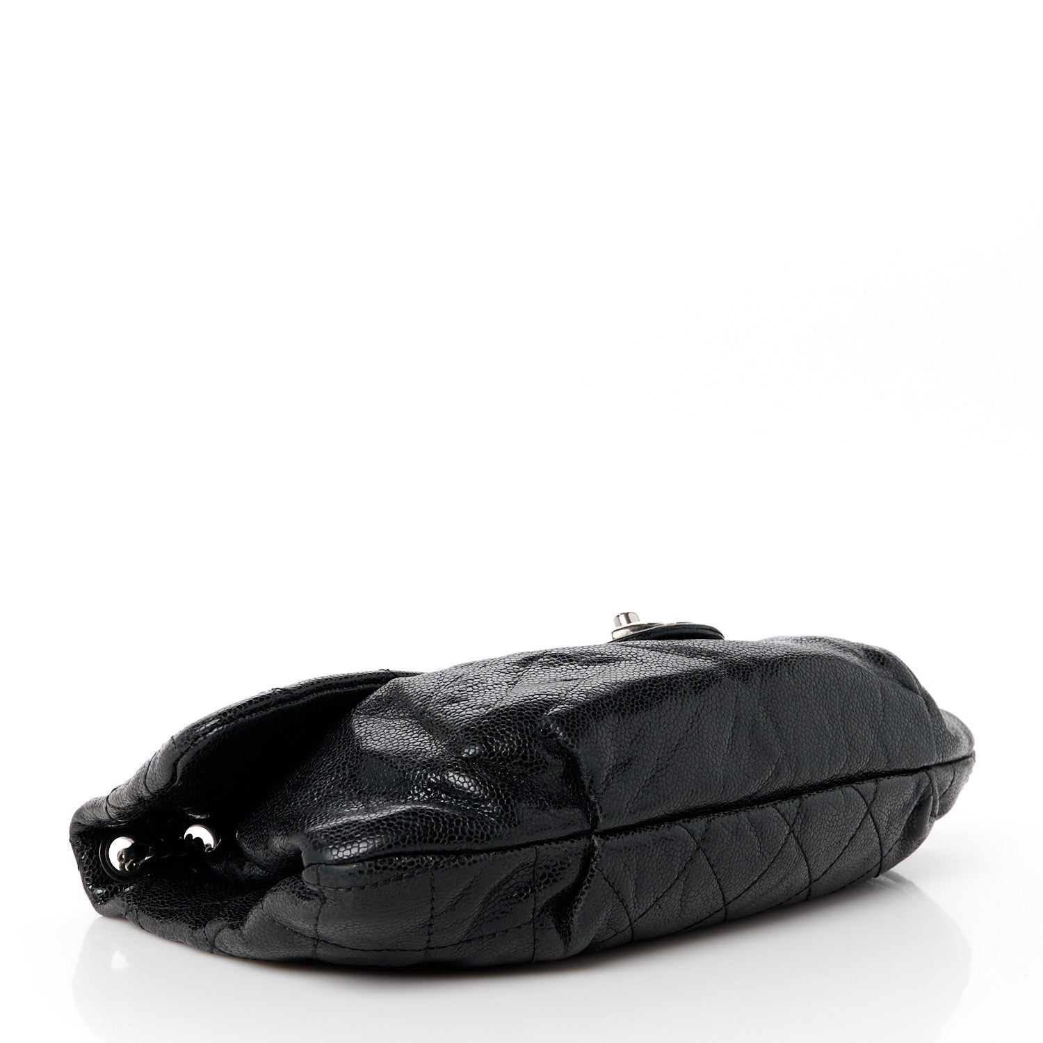 Chanel Caviar Quilted Medium Elastic Flap Black 4 of 12