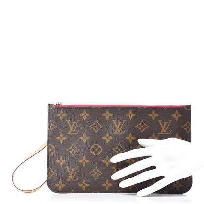 Louis Vuitton Monogram Neverfull MM GM Pochette Pivoine 2 of 8