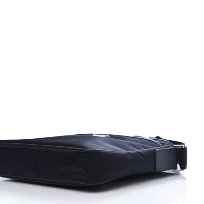 Prada Tessuto Nylon Saffiano Flat Messenger Bag Baltico 7 of 11