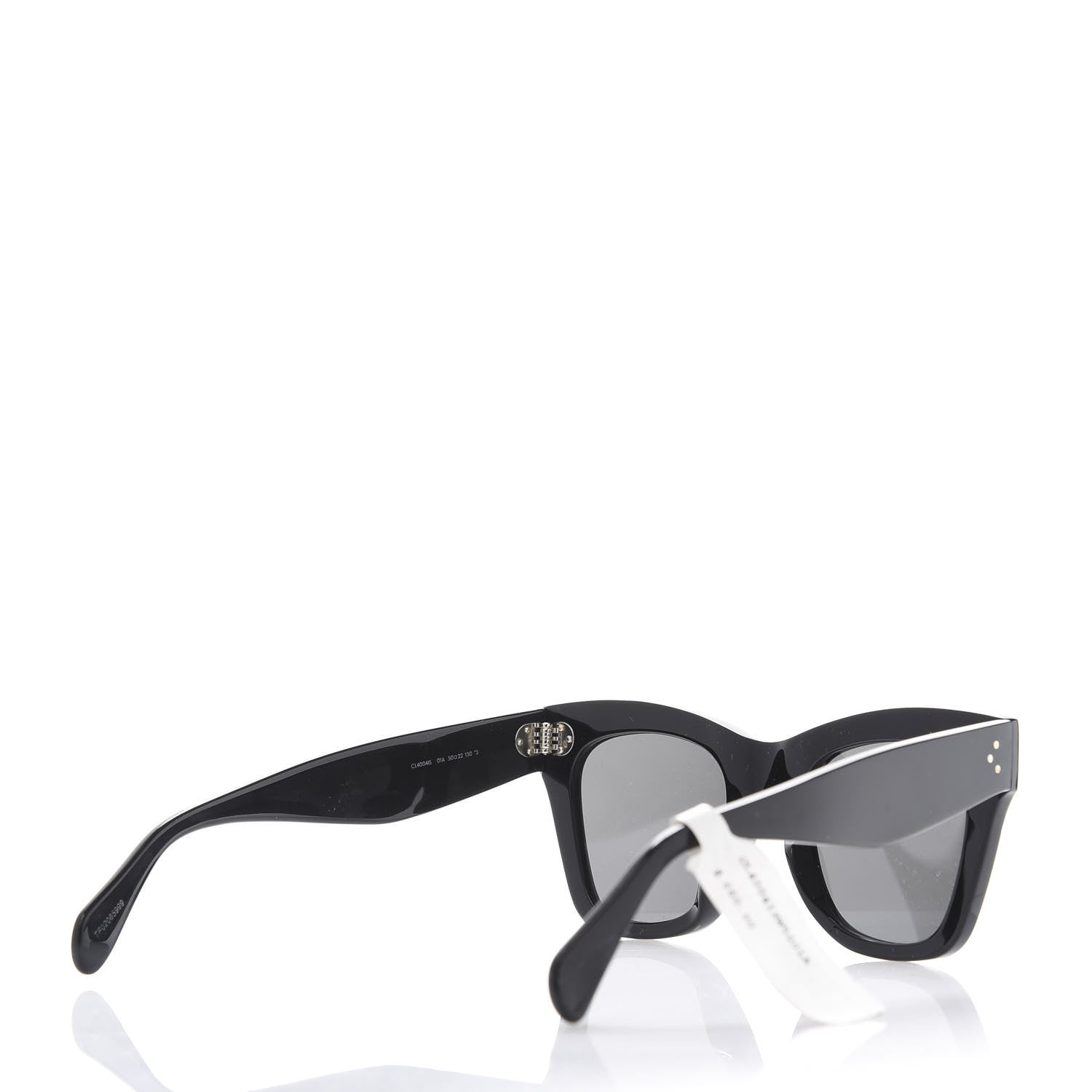 Celine Acetate Crystal Cat Eye Sunglasses CL 4004IS Black 4 of 8