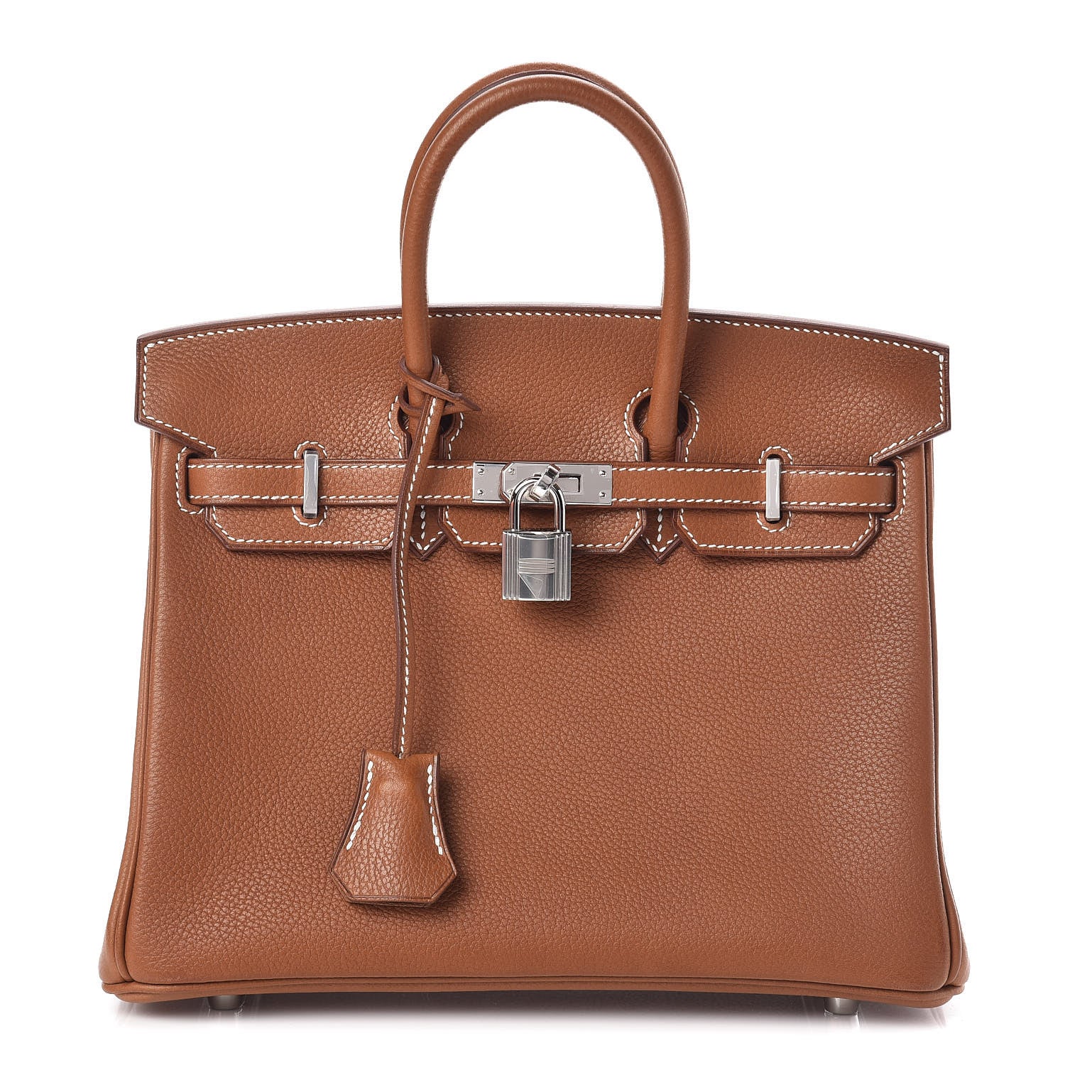 Hermes Natural Barenia Faubourg Birkin 25 Fauve 1 of 31